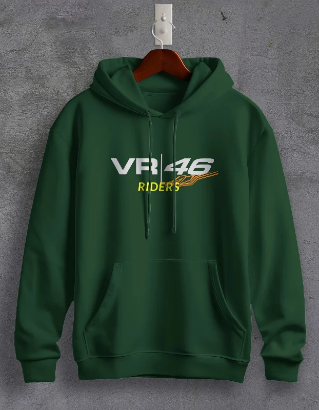 Hoodie for casual cold-weather fashion -Hoodie for short sleeves -VR-46 Riders Printed Unisex Hoodie For Men/Women