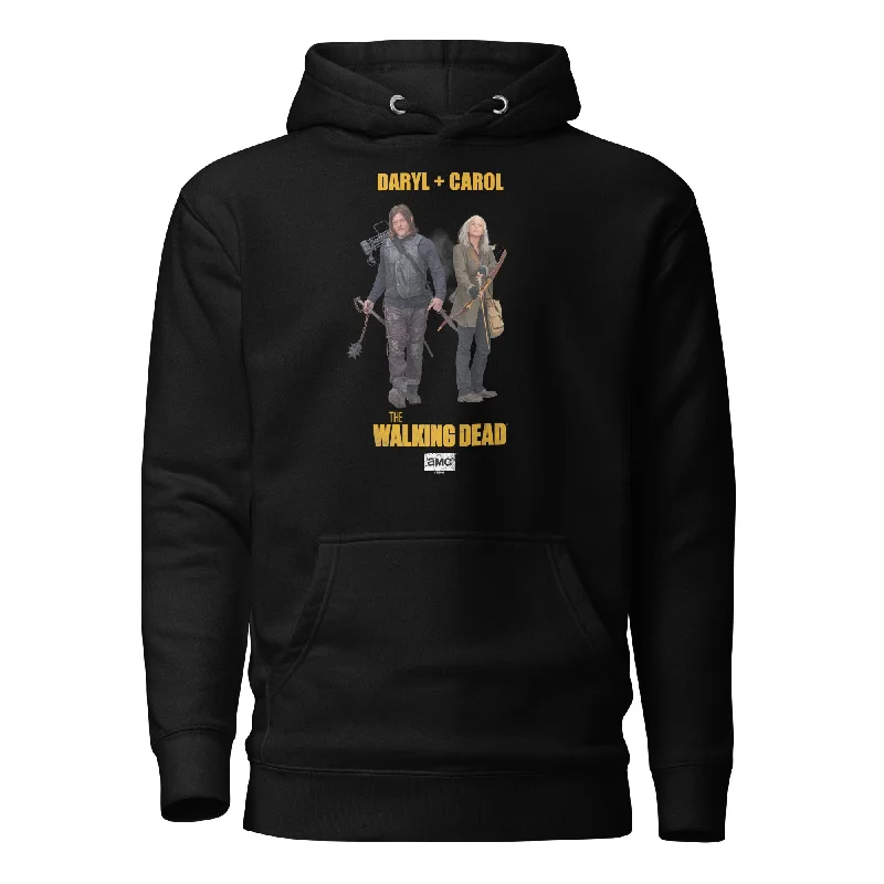 Hoodie for fashionable casual streetwear -Hoodie for hoodie for evening walks -The Walking Dead Daryl + Carol Unisex Premium Hoodie