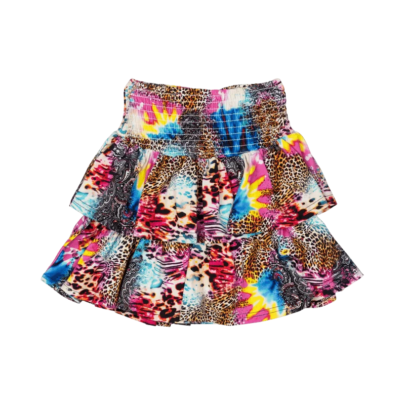 Skirts for beachy casual looks -Rock Your Baby Abstract Leopard Rara Skirt