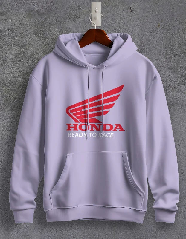 Hoodie for laid-back street looks -Hoodie for staying in -Honda Ready To Race Printed Unisex Hoodie For Men/Women