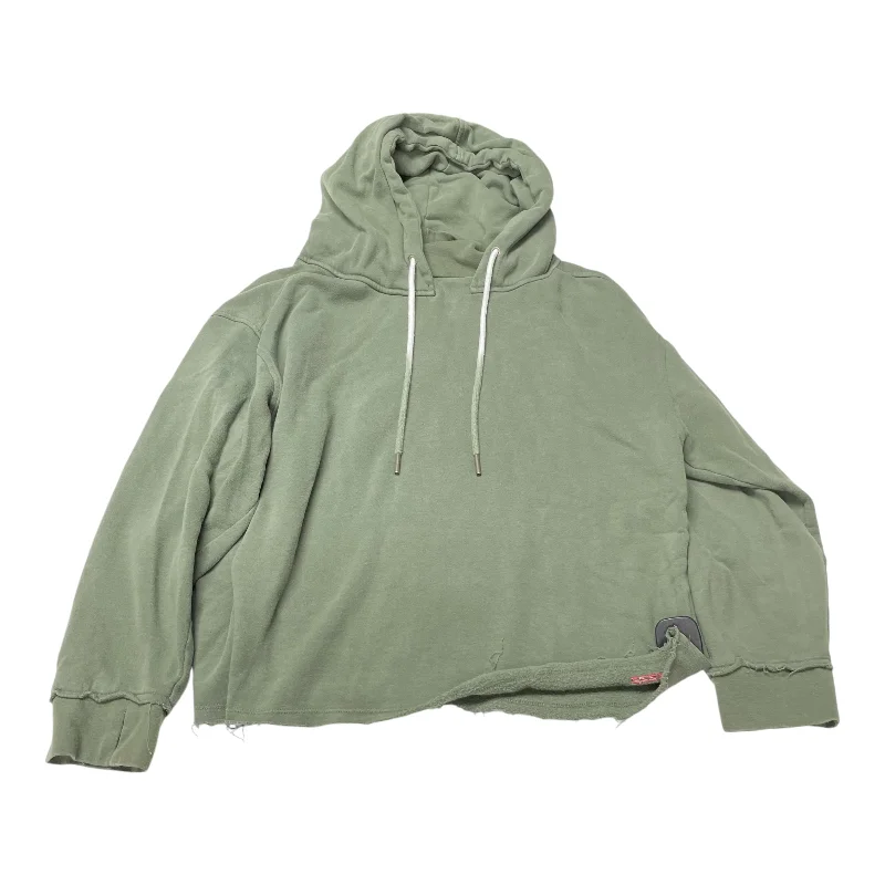 Sweatshirt for cozy urban adventures -Sweatshirts for effortless layering -Sweatshirt Hoodie By Peace Love World In Green, Size: L