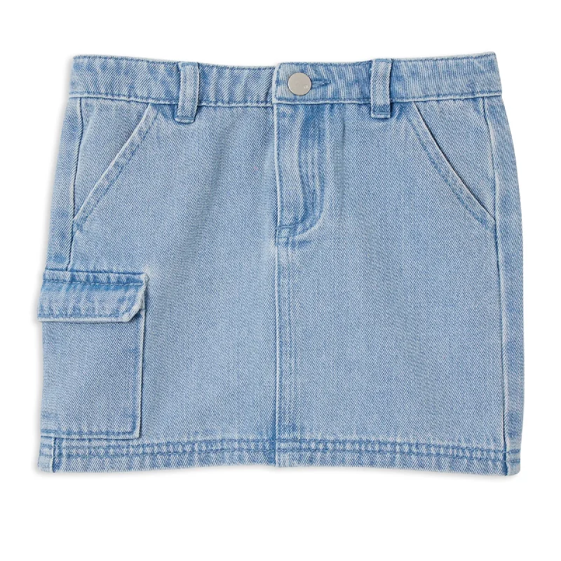 Skirts for family-friendly vacations -Milky Denim Skirt