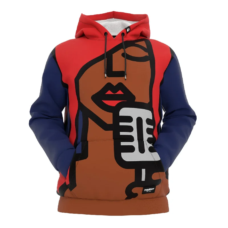 Hoodie for functional and comfortable hoodie wear -Hoodie for eco-friendly hoodies -Cantante di Jazz Hoodie