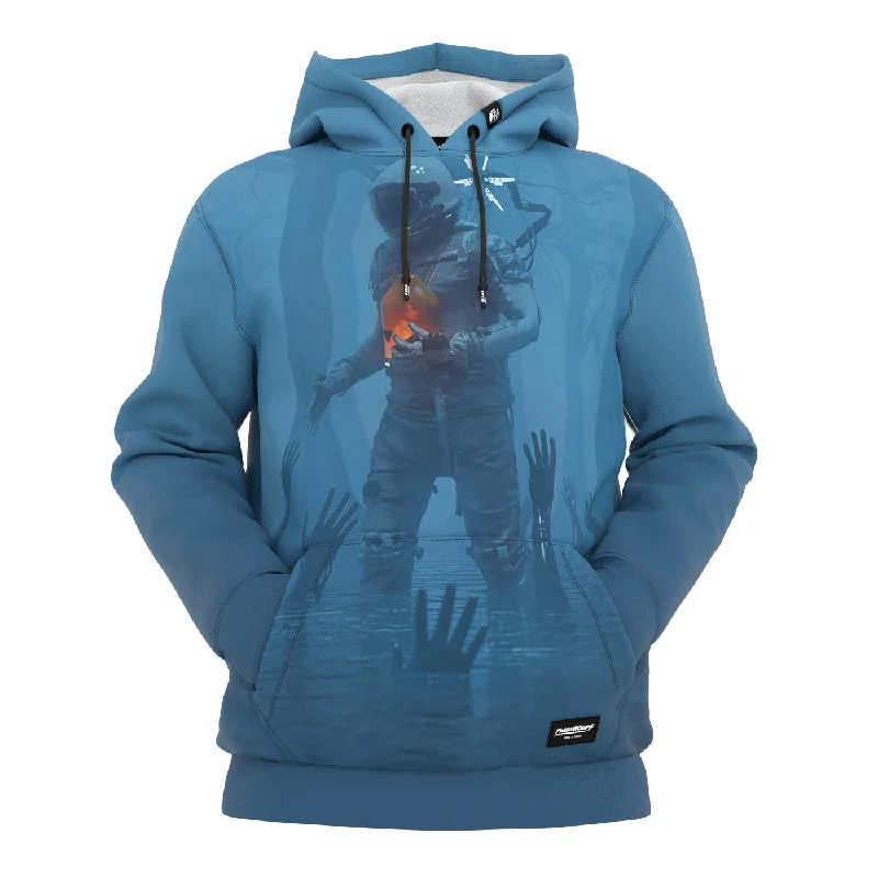 Hoodie for comfortable gym wear in winter -Hoodie for trendy looks -Deep Blue Hoodie