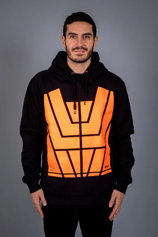 Hoodie for cozy and warm looks -Hoodie for sports -Transform Unisex Hoodie Orange [Hi-Vis]