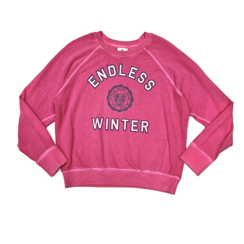 Sweatshirt for stylish cold-weather wear -Sweatshirts for athletic looks -Sweatshirt Crewneck By Sundry In Pink, Size: S