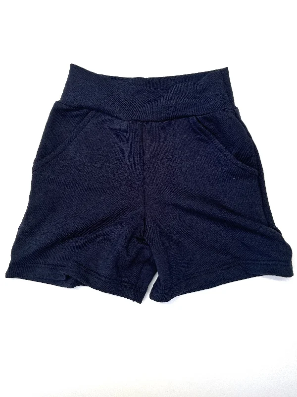 Shorts for chic family vacations -Kids Midnight Bamboo Play Shorts upto 8/9y