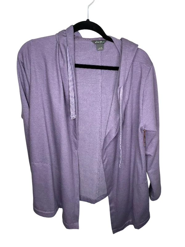 Sweatshirt for comfortable chic outfits -Sweatshirts for snowy day walks -Sweatshirt Hoodie By Eddie Bauer In Purple, Size: S