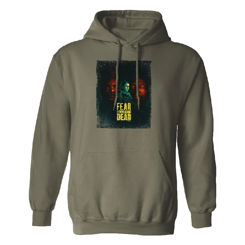 Hoodie for stylish vacation layering -Hoodie for fashionable looks -Fear The Walking Dead Season 7B Key Art Fleece Hooded Sweatshirt