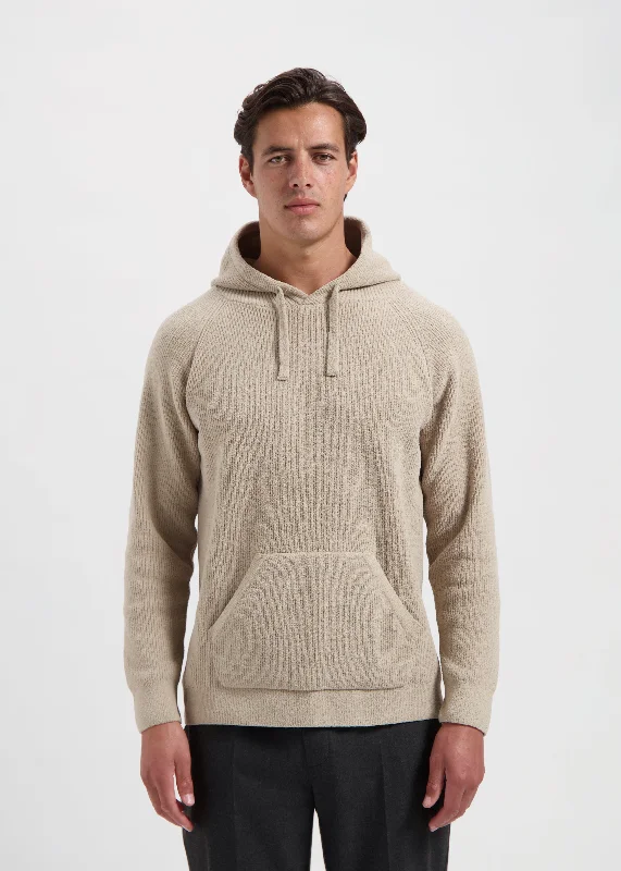 Hoodie for relaxed and fashionable wear -Hoodie for summer -Structure Hoodie - Stone Beige