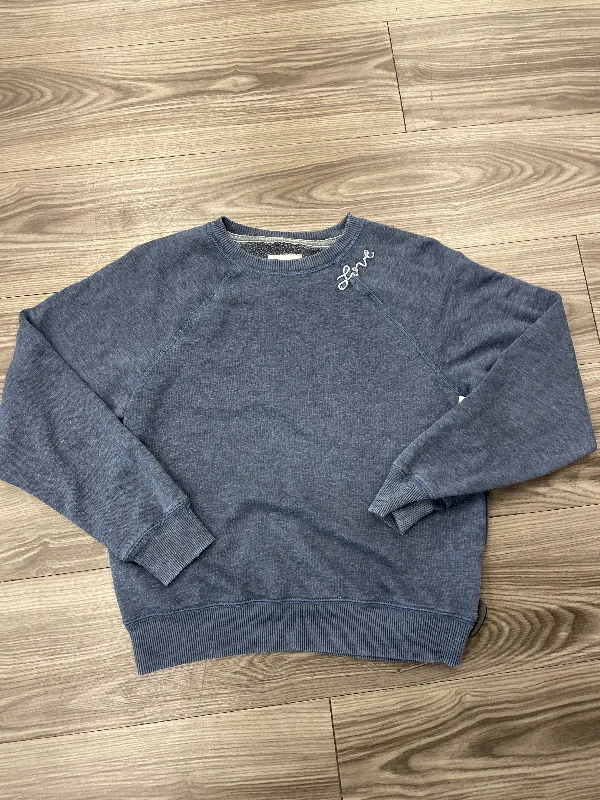 Sweatshirt for joggers -Sweatshirts for running on chilly days -Sweatshirt Crewneck By American Eagle In Blue, Size: S