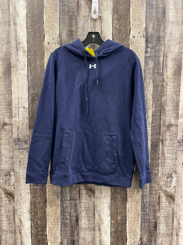 Sweatshirt for casual office wear -Sweatshirts for layering in fall -Sweatshirt Hoodie By Under Armour In Navy, Size: S