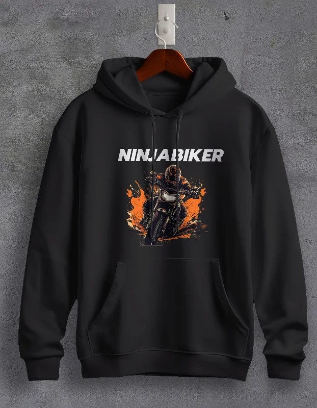 Hoodie for comfy street style fashion -Hoodie for vintage looks -Ninja Biker Unisex Hoodie For Men/Women