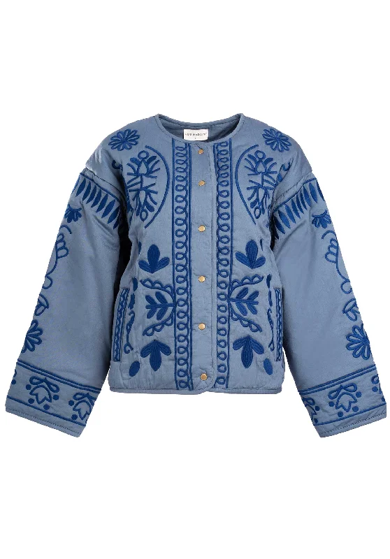 Jacket for cozy weekend mornings -Jacket Cc7 079 Blue