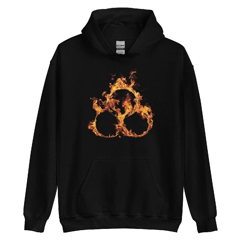 Hoodie for trendy activewear street style -Hoodie for hoodie with zippered front -The Walking Dead: The Ones Who Live Fire Rings Hoodie