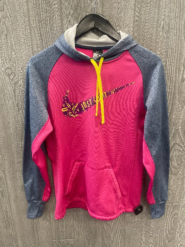 Sweatshirt for cozy winter lounging -Sweatshirts for chilly weather mornings -Athletic Sweatshirt Hoodie By Nike Apparel In Pink, Size: Xs