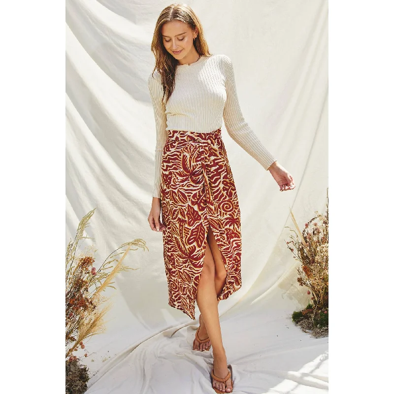 Skirts for family weekend looks -Ibiza Slit Midi Skirt