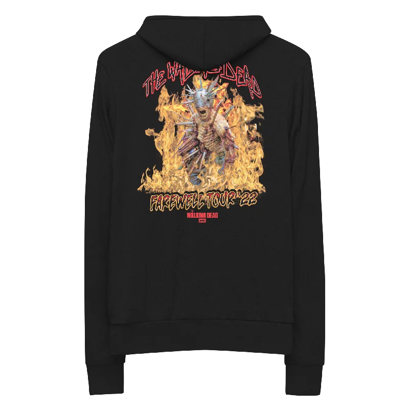 Hoodie for comfortable fashion -Hoodie for autumn -The Walking Dead Farewell Tour Zip Up Hoodie