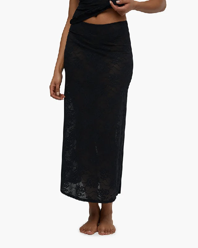 Skirts for dinner parties -Lace Midi Skirt