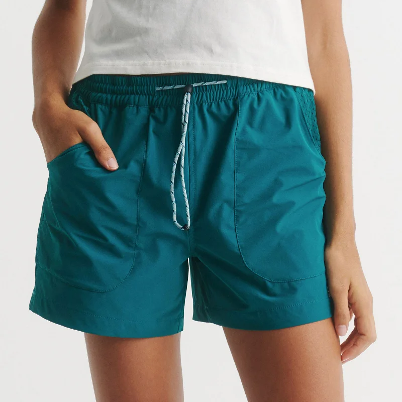 Shorts for sporty leisure activities -Womens Trail Shorts Ocean Blue