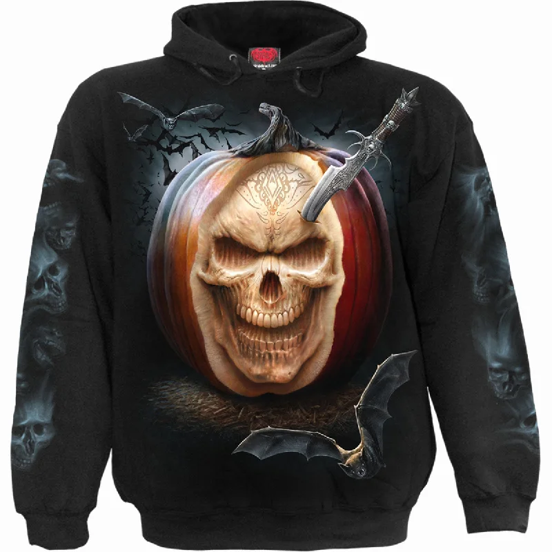 Hoodie for warm and fashionable weekend wear -Hoodie for fun hoodie designs -CARVING DEATH - Hoody Black