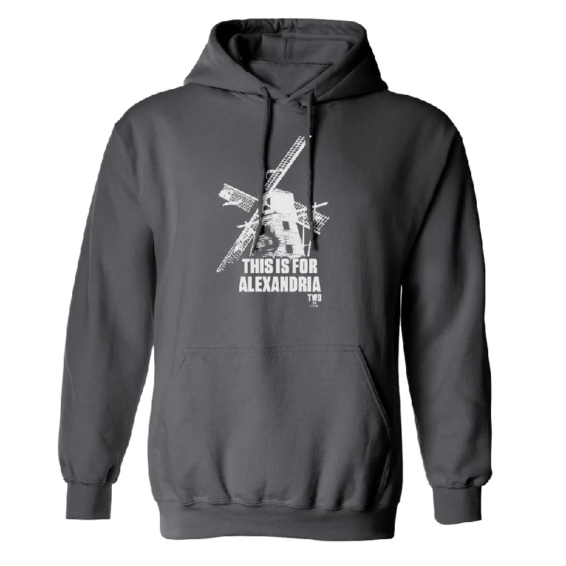 Hoodie for chic urban fashion -Hoodie for winter comfort -The Walking Dead This Is For Alexandria Fleece Hooded Sweatshirt