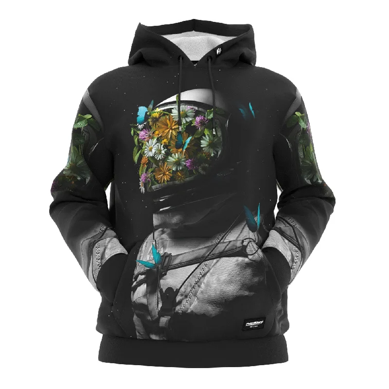 Hoodie for cozy casual hoodie wear -Hoodie for retro designs -Flower Face Hoodie