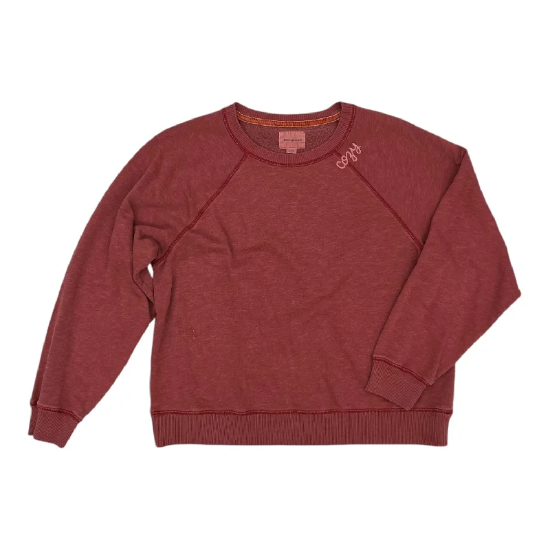 Sweatshirt for sporty street style -Sweatshirts for laid-back style -Sweatshirt Crewneck By American Eagle In Red, Size:L