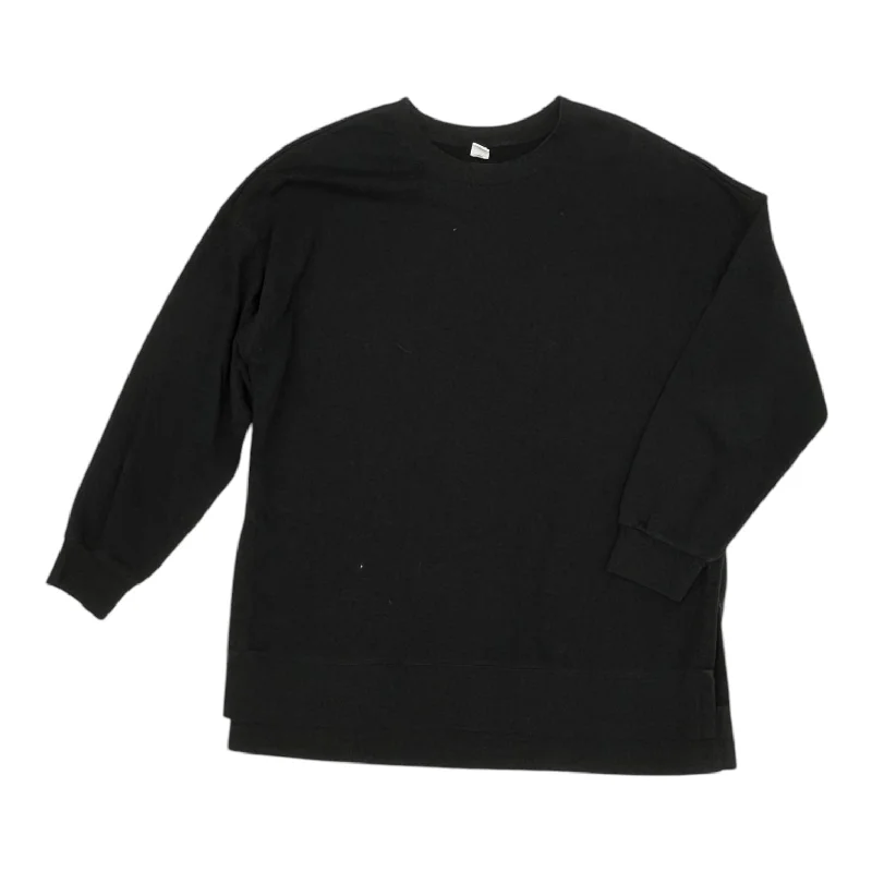 Sweatshirt for comfy day-out looks -Sweatshirts for winter school runs -SWEATSHIRT CREWNECK by OLD NAVY In BLACK, Size: M