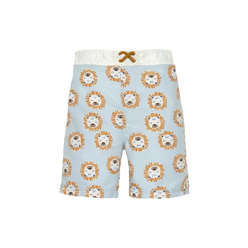 Shorts for boho style -Lassig Board Shorts - Powder Blue - Lion