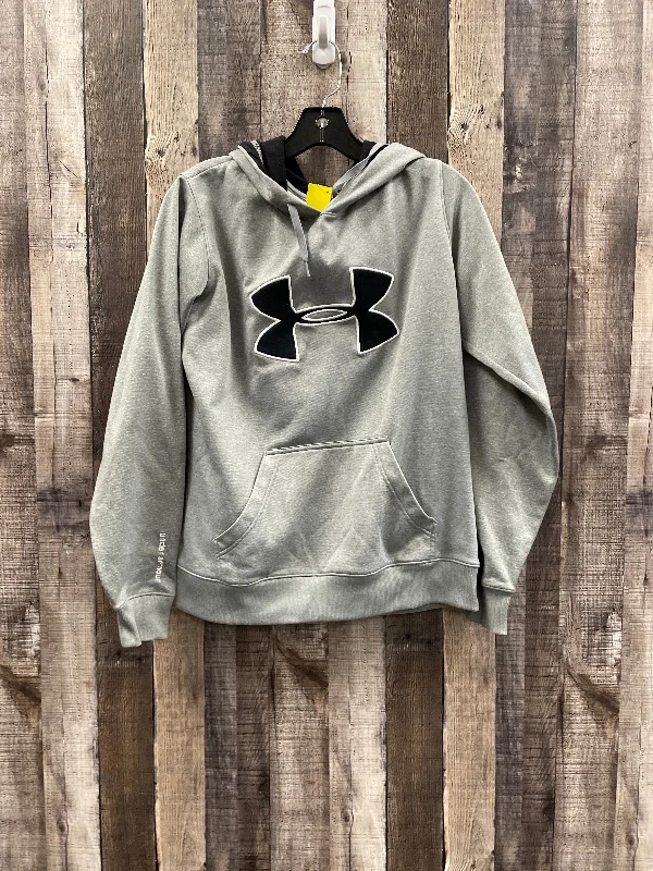 Sweatshirt for light protection -Sweatshirts for custom designs -Athletic Sweatshirt Hoodie By Under Armour In Grey, Size: M