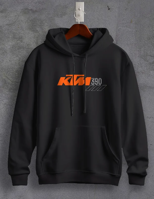 Hoodie for sporty weekend trips -Hoodie for travel outfits -KTM 390 Printed Unisex Hoodie For Men/Women