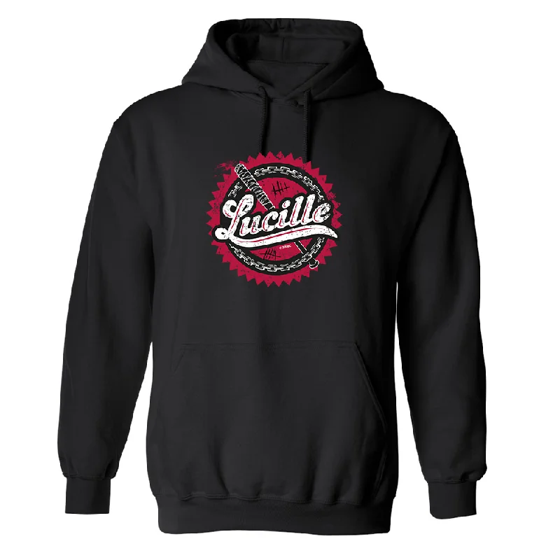 Hoodie for comfy weekend streetwear -Hoodie for hoodie for luxury casual -The Walking Dead Lucille Fleece Hooded Sweatshirt