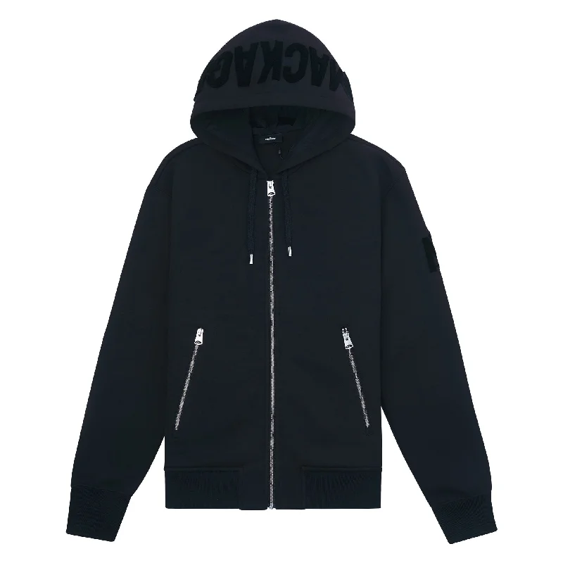 Hoodie for sporty casual hoodie looks -Hoodie for fashion-forward streetwear -Krys Full-Zip Hoodie | Black