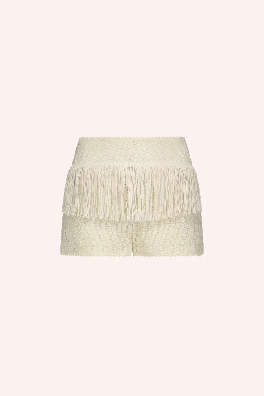 Shorts for stylish workout looks -Crochet Lace Shorts