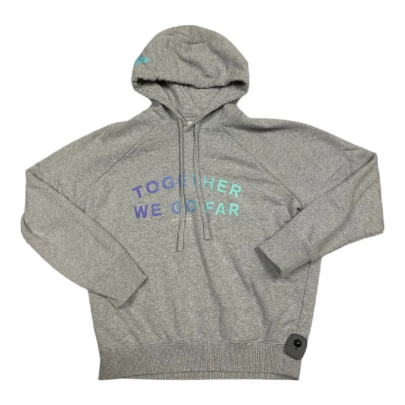 Sweatshirt for easy street style -Sweatshirts for comfy weekend outings -Athletic Sweatshirt Hoodie By Spiritual Gangster In Grey, Size: L