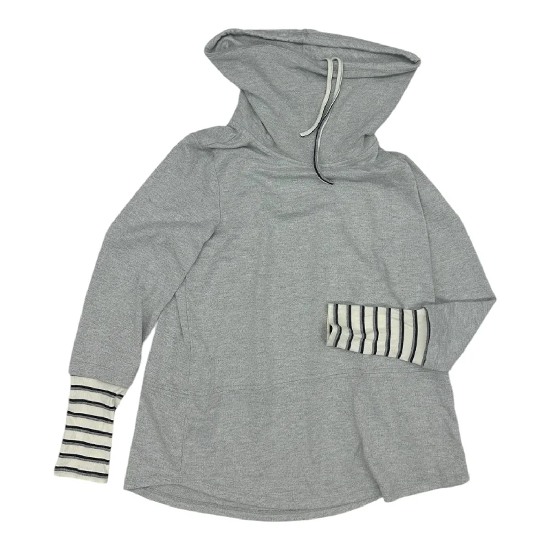 Sweatshirt for fashionable off-duty wear -Sweatshirts for outdoor festivals -Sweatshirt Collar By Doe & Rae In Grey, Size:M