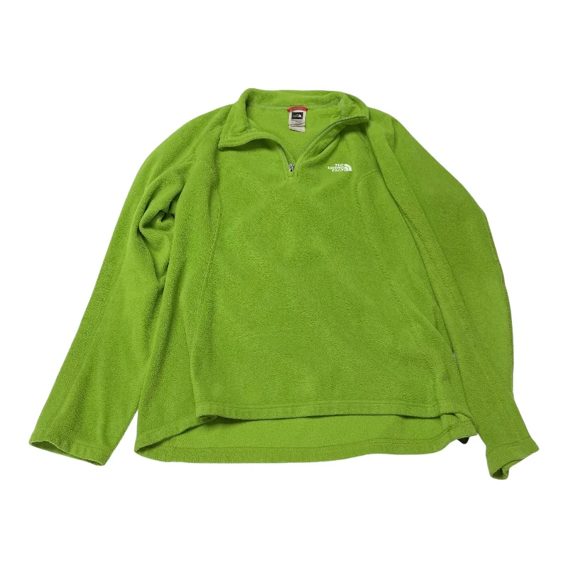 Sweatshirt for athletic fashion layering -Sweatshirts for cool-weather outdoor activities -Sweatshirt Collar By The North Face In Green, Size: L