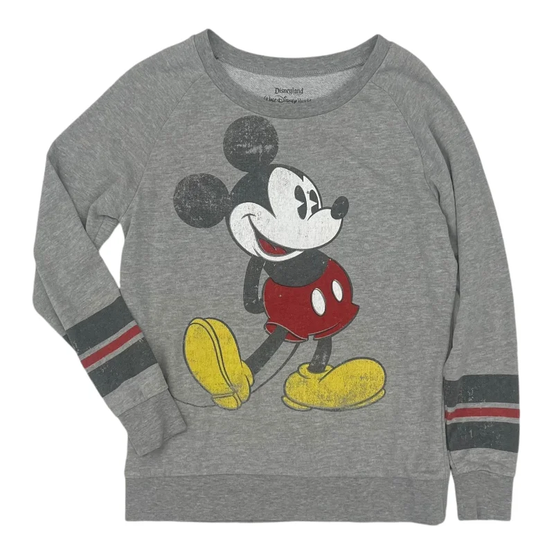 Sweatshirt for street-inspired casual wear -Sweatshirts for early morning runs -Sweatshirt Collar By Disney Store In Grey, Size:S