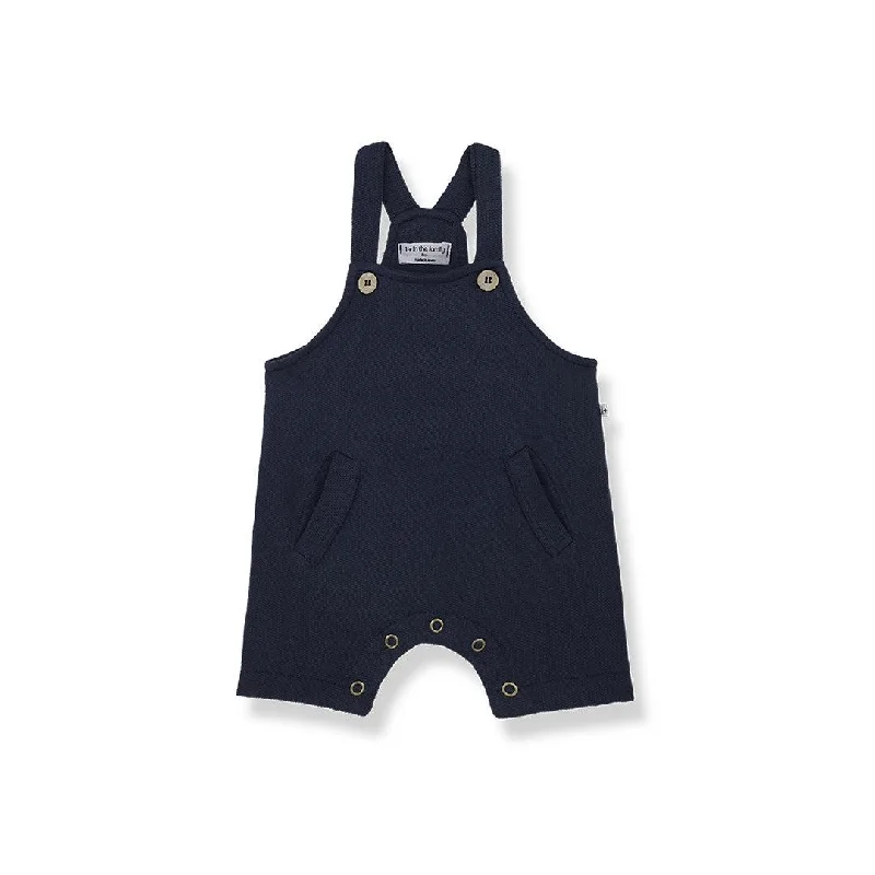 Shorts for comfortable lounging -1+ in the family Luke Fleece Short Overall - Blue-Notte