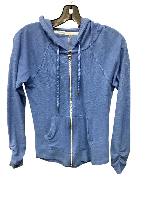 Sweatshirt for cozy fall outfits -Sweatshirts for winter activities -Sweatshirt Hoodie By Calvin Klein In Blue, Size: Xs