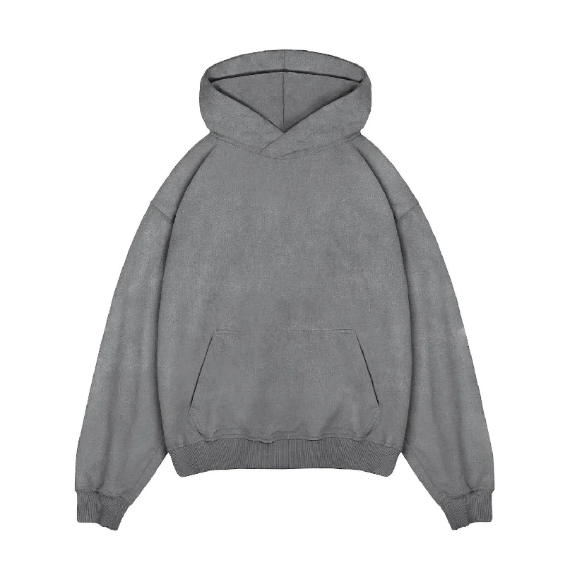 Hoodie for stylish workout layering -Hoodie for daily wear -Hoodie - Vintage Grey