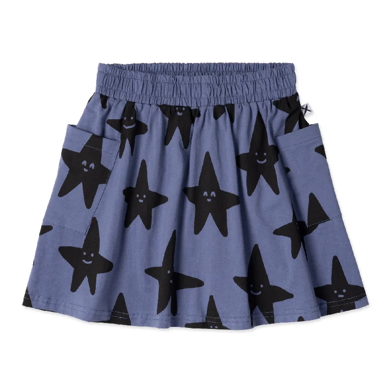 Skirts for casual weekend events -Minti Happy Stars Skirt - Midnight