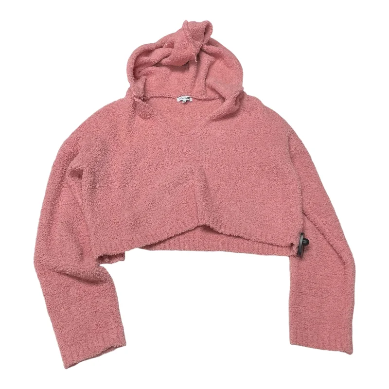 Sweatshirt for chic sporty looks -Sweatshirts for quick weekend outfits -Sweatshirt Hoodie By Fashion Nova In Pink, Size: L