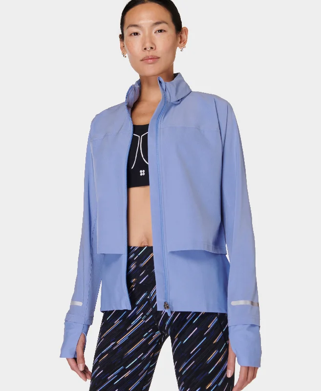 Jacket for trendy office style -Fast Track Running Jacket Sb9712 Cornflower-Blue