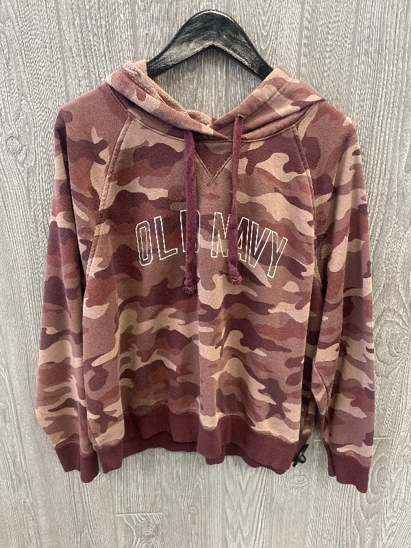 Sweatshirt for cozy lounge wear -Sweatshirts for winter mornings -Sweatshirt Hoodie By Old Navy In Camouflage Print, Size: Xl