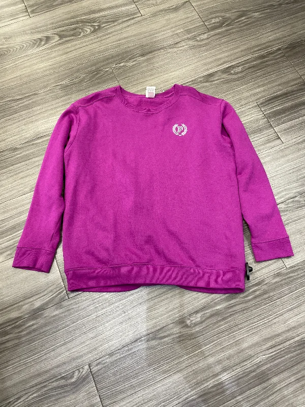 Sweatshirt for laid-back street style looks -Sweatshirts for keeping cozy in the cold -Sweatshirt Crewneck By Pink In Purple, Size: L