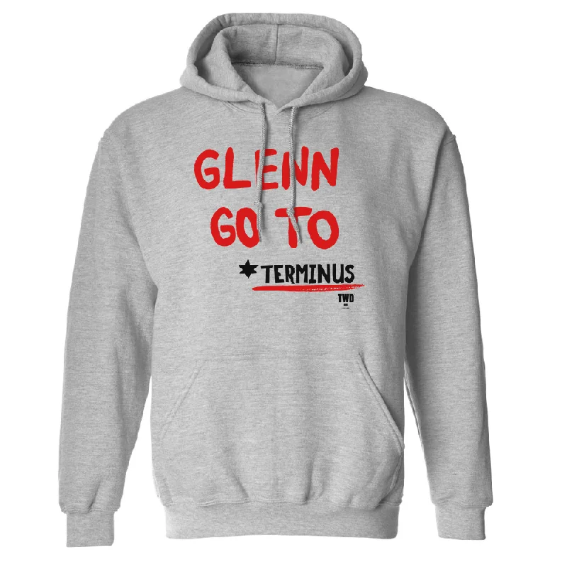 Hoodie for chic casual street fashion -Hoodie for hoodie with trendy details -The Walking Dead Go To Terminus Fleece Hooded Sweatshirt