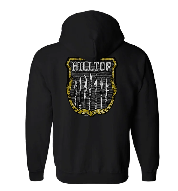 Hoodie for cozy yet fashionable wear -Hoodie for hoodie dress -The Walking Dead Hilltop Fleece Zip-Up Hooded Sweatshirt