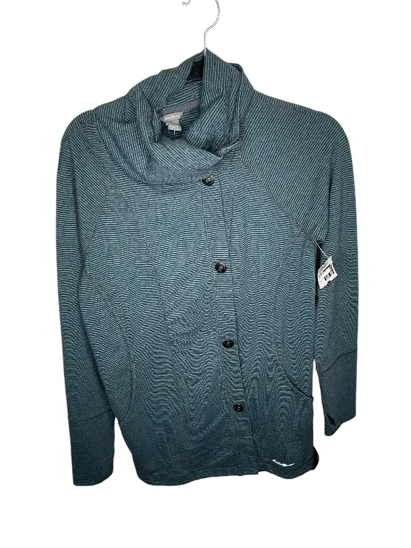 Sweatshirt for comfortable street fashion -Sweatshirts for casual chic vibes -Sweatshirt Collar By Eddie Bauer In Teal, Size: M